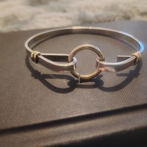 Elegant Silver and Gold Bracelet